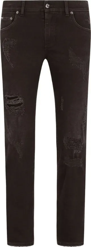 Dolce & Gabbana Distressed Slim Jeans