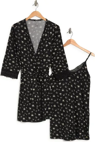 Hacci Chemise & Robe Set