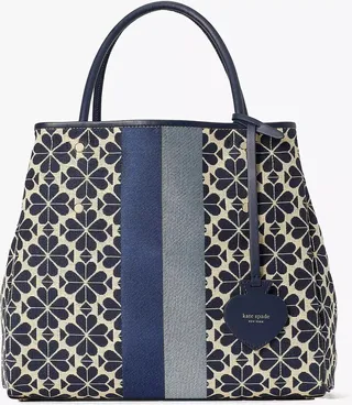 Kate Spade Spade Flower Jacquard Stripe Everything Medium Tote