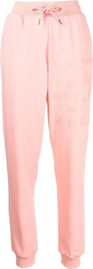 Graphic Print Cuffed Track Pants