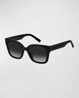 Oversized Logo Square Acetate Sunglasses