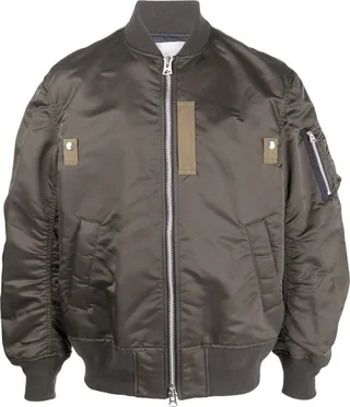 Baseball-Collar Bomber Jacket
