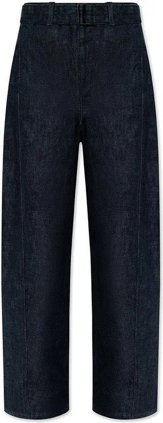 High Waist Straight Leg Trousers