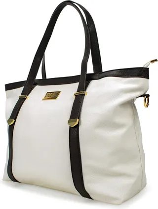 Badgley Mischka Anna Faux Leather Tote Weekender Travel Bag