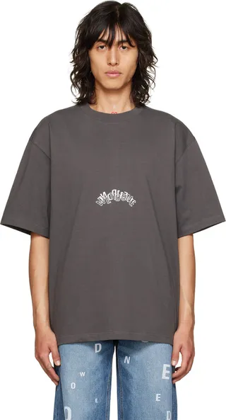 We11done Gray Printed T-Shirt