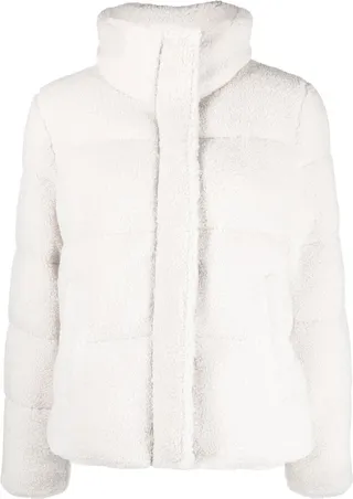 Faux-Shearling Puffer Jacket
