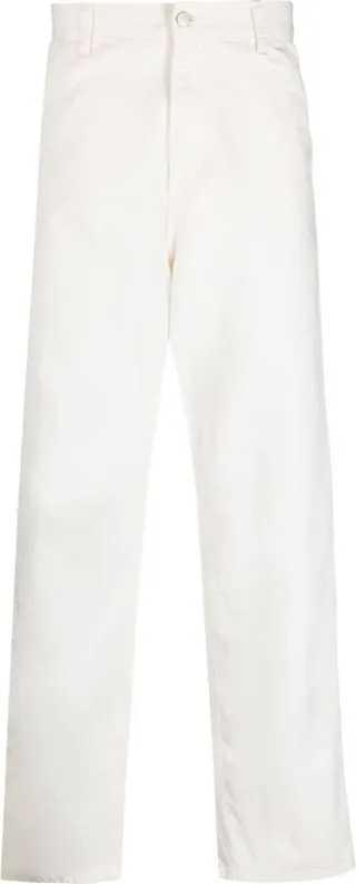 Logo-Patch Straight-Leg Trousers