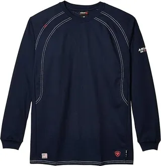 Ariat FR Work Crew T-Shirt (Navy) Men's Clothing