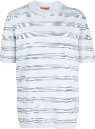 striped cotton T-shirt