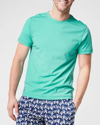Men's Solid Short-Sleeve Rash T-Shirt