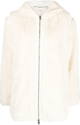 Hooded Faux-Fur Jacket