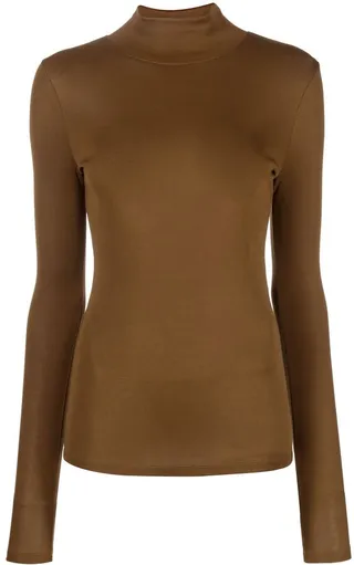 Turtleneck Long-Sleeve Top