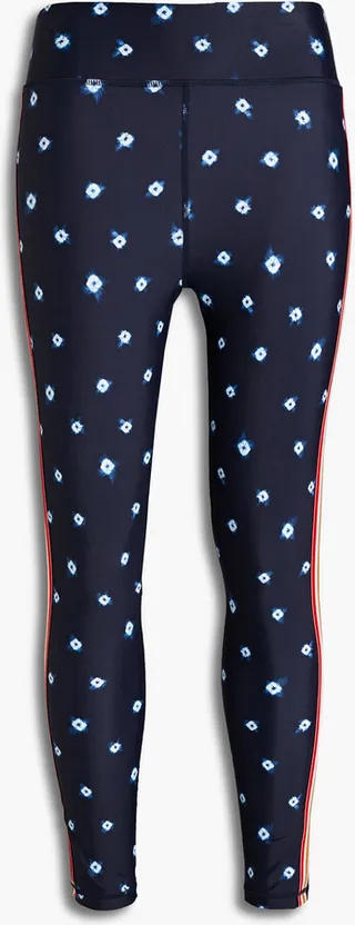 Shibori Spot printed stretch leggings