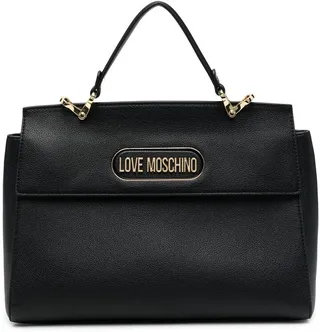 Logo-Plaque Grained Tote Bag
