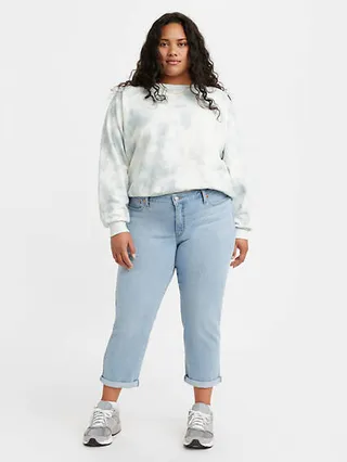 Levi's Boyfriend Mid Rise Women's Jeans (Plus Size) - Slate