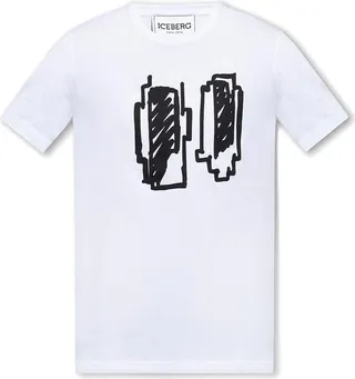 Iceberg Graphic Printed Crewneck T-Shirt