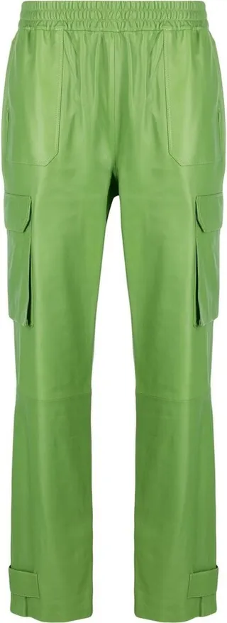 Leather Cargo Trousers