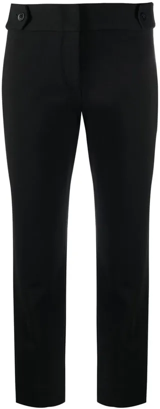 Cropped Mid-Rise Trousers