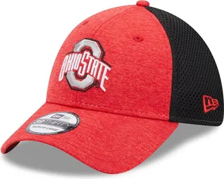 Men's New Era Scarlet Ohio State Buckeyes Shadowed Neo 39THIRTY Flex Hat