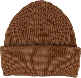 Rib-Knit Merino Beanie