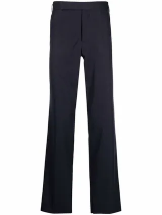 Mid-Rise Straight-Leg Trousers