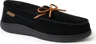 Dearfoams Men's Westboro Genuine Suede Energy Return Moccasin Slippers