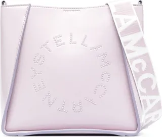 Studded-Logo Shoulder Bag
