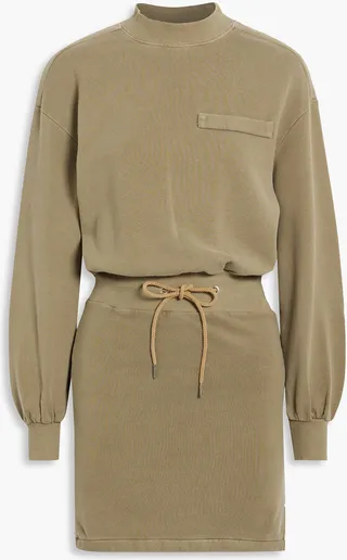 Samantha French cotton-terry mini dress