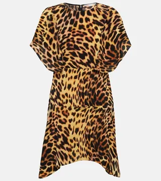 Animal-print minidress