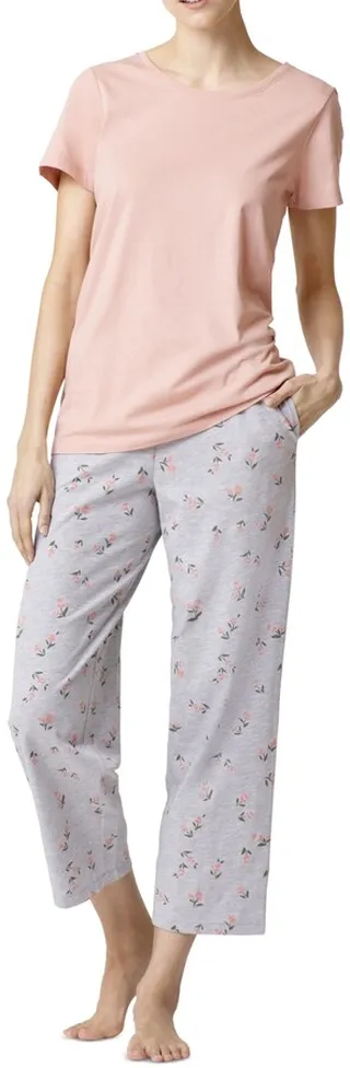 Hue Women's Sleepwell Pajama skimmer set with Temperature Regulating Technology