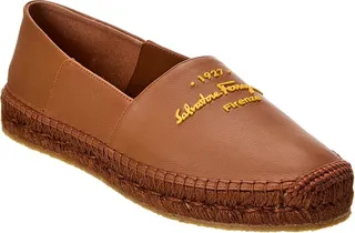 Ferragamo Susana Leather Espadrille