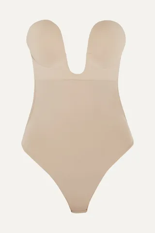 Fashion Forms - U-plunge Self-adhesive Backless Thong Bodysuit - Neutrals