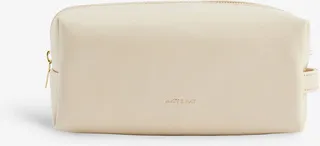 Mens Vanilla Blair Logo-print Faux-leather Toiletry Case