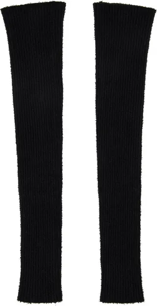 WARDROBE.NYC Black Knit Sleeve Gloves