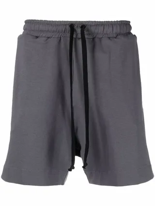 Drawstring-Waist Track Shorts