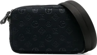 Monogram-Debossed Crossbody Bag