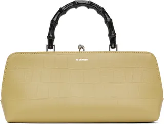 Jil Sander Khaki Small Goji Bag