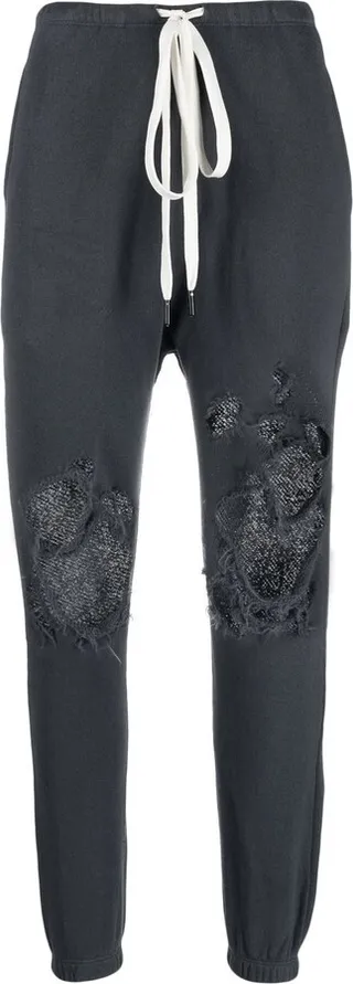 Distressed Track Pants