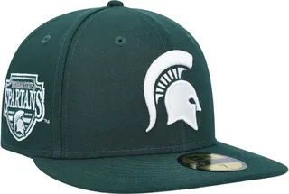 Men's New Era Green Michigan State Spartans Patch 59FIFTY Fitted Hat