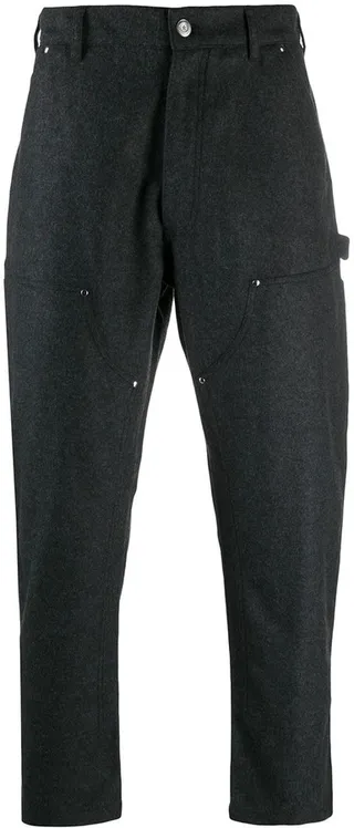 Multi-Pocket Cropped Trousers