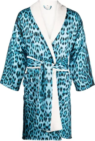 Leopard-Print Robe