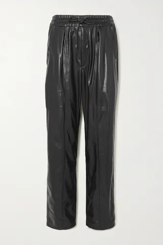 Isabel Marant Étoile - Brina Faux Leather Straight-leg Pants - Black