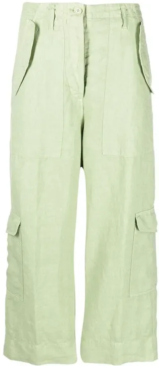 Cropped Straight-Leg Trousers