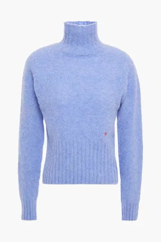 Brushed-wool turtleneck sweater