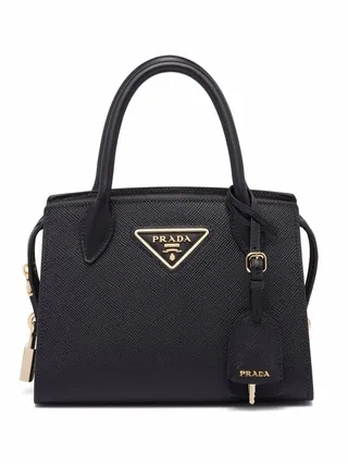 mini Kirsten saffiano leather tote bag