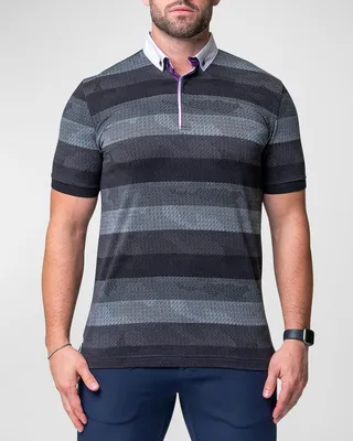 Men's Mozart Striped Polo Shirt