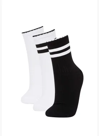 3 Pack Footie High Cut Socks