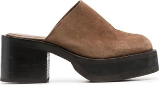 Mid-Heel Paltform Clogs