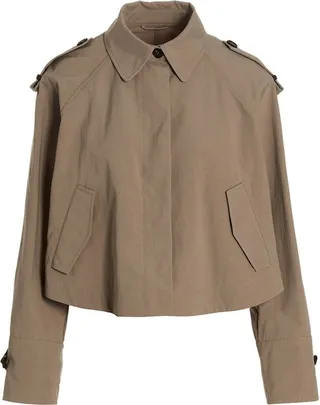 Brunello Cucinelli Long-Sleeved Cropped Jacket