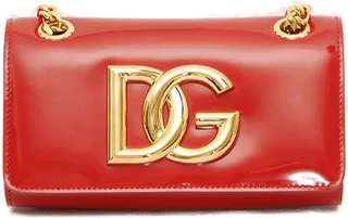 Dolce & Gabbana DG Plaque Chain-Link Crossbody Bag